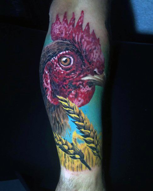 Excellent Girls Chicken Tattoo Design Ideas