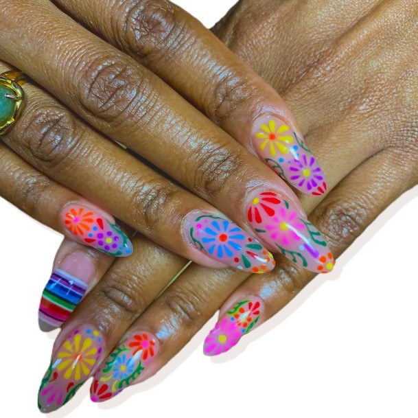 Excellent Girls Cinco De Mayo Nail Design Ideas