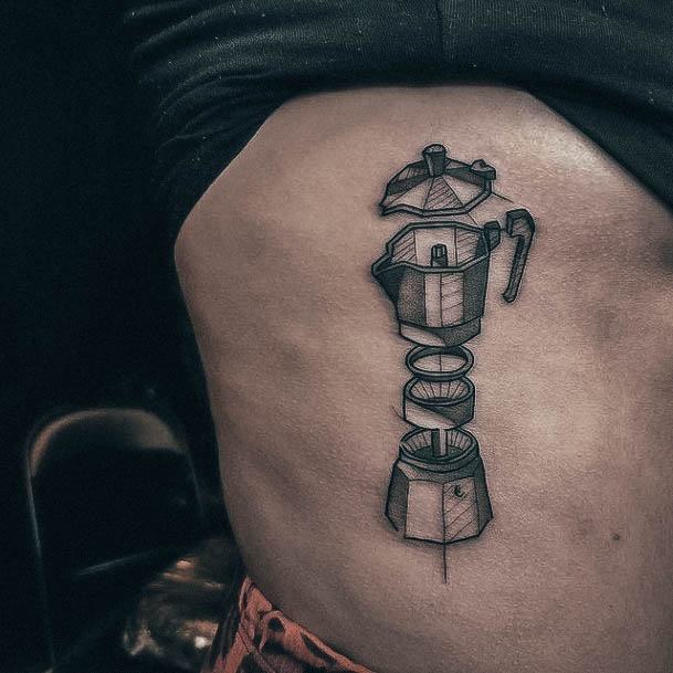 Excellent Girls Coffee Pot Tattoo Design Ideas