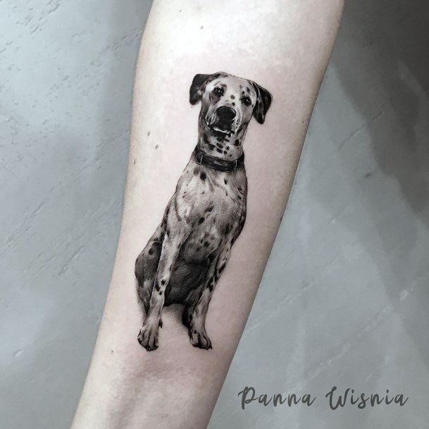 Excellent Girls Dalmatian Tattoo Design Ideas