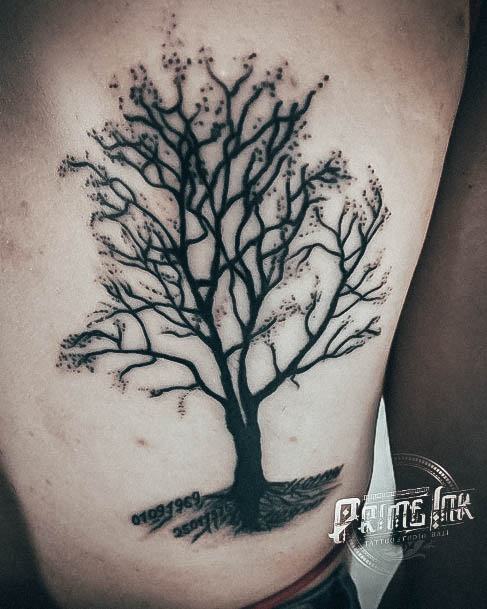 Excellent Girls Family Tree Tattoo Design Ideas