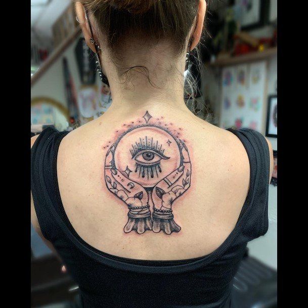 Excellent Girls Fortune Teller Tattoo Design Ideas