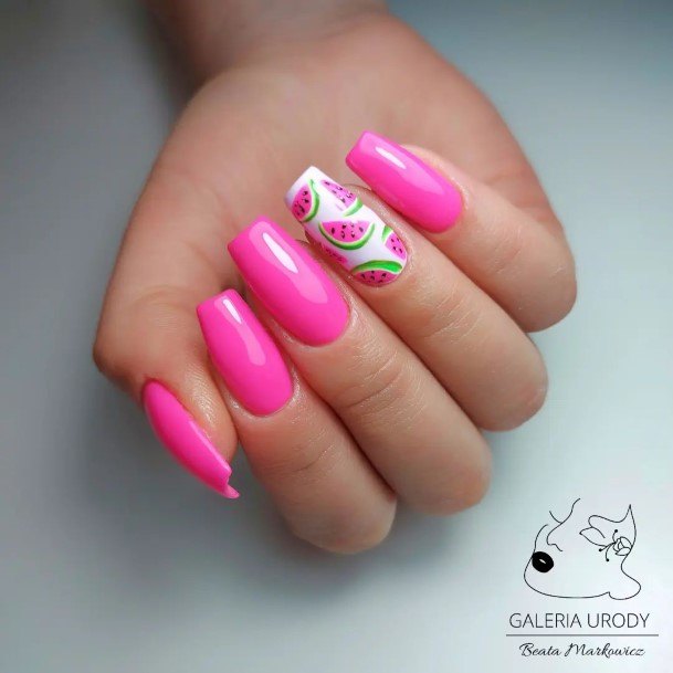 Excellent Girls Fruit Nail Design Ideas