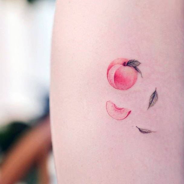 Excellent Girls Fruit Tattoo Design Ideas