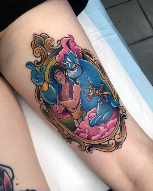 Excellent Girls Genie Tattoo Design Ideas