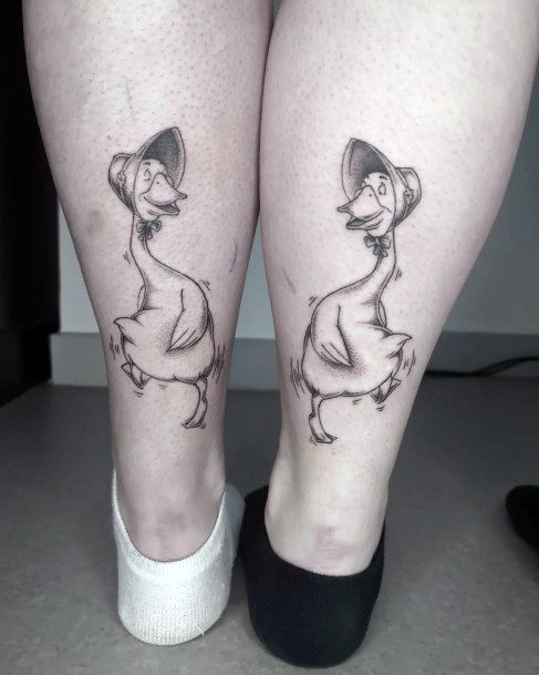 Excellent Girls Goose Tattoo Design Ideas