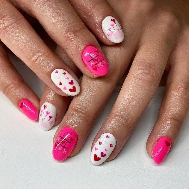 Excellent Girls Heart Nail Design Ideas