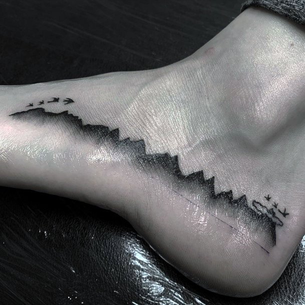 Excellent Girls Hiking Tattoo Design Ideas