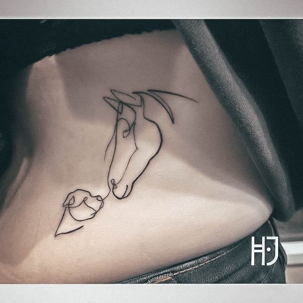 Excellent Girls Horse Tattoo Design Ideas