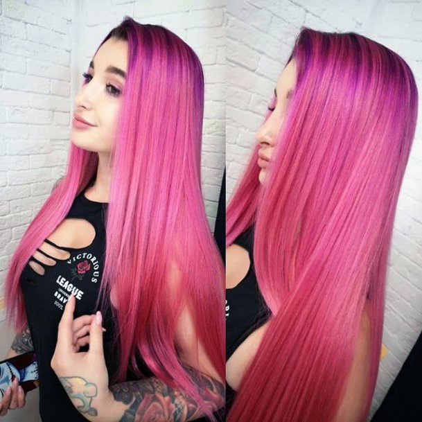 Top 100 Best Hot Pink Hairstyles For Women - Striking Female Hair Ideas