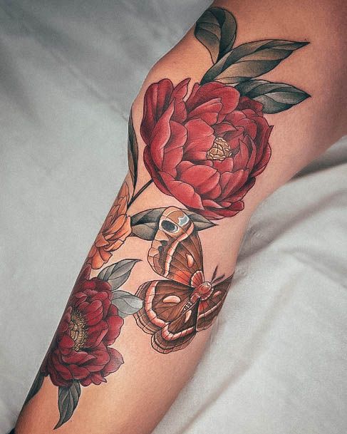 Excellent Girls Knee Tattoo Design Ideas