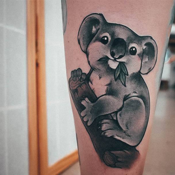 Excellent Girls Koala Tattoo Design Ideas