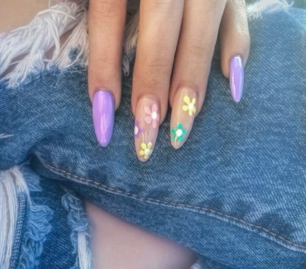 Excellent Girls Lilac Nail Design Ideas