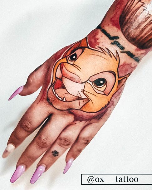 Excellent Girls Lion King Tattoo Design Ideas