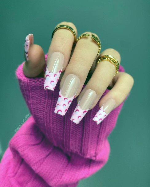 Excellent Girls Long French Nail Design Ideas