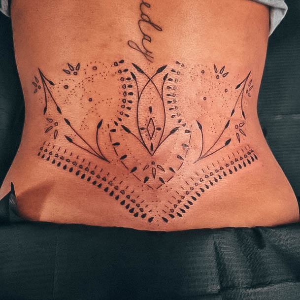 Excellent Girls Lower Back Tattoo Design Ideas