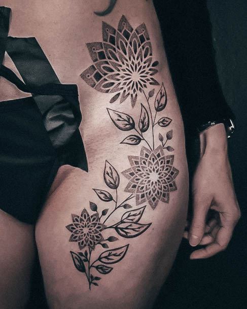 Excellent Girls Mandala Tattoo Design Ideas