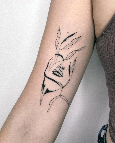 Excellent Girls Marble Tattoo Design Ideas