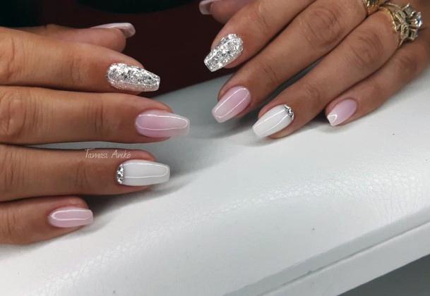 Excellent Girls Milky White Nail Design Ideas