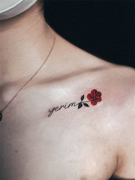 Top 100 Best Name Tattoos For Women - Tribute Word Design Ideas