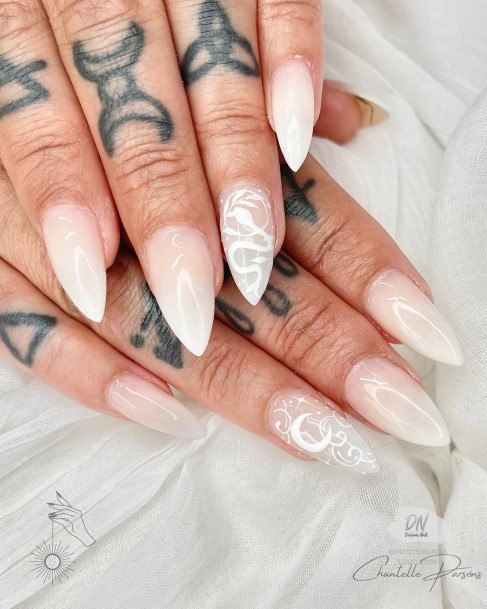 Excellent Girls New Moon Nail Design Ideas