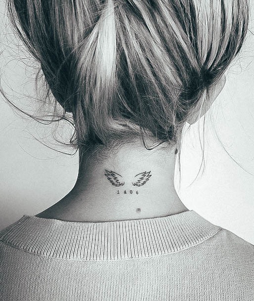 Excellent Girls Number Tattoo Design Ideas