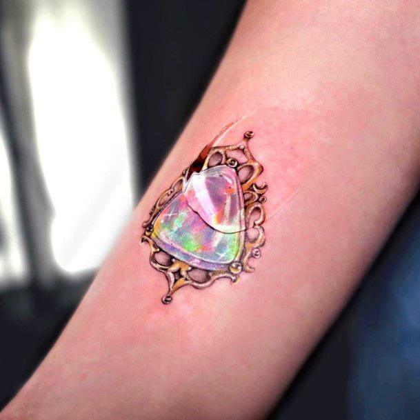 Excellent Girls Opal Tattoo Design Ideas