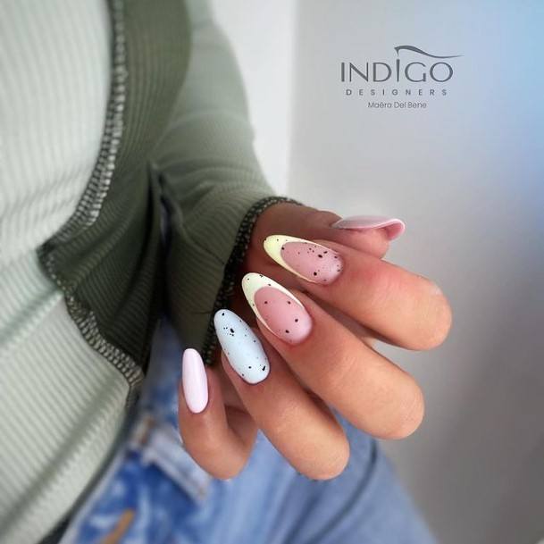 Excellent Girls Pastel Nail Design Ideas