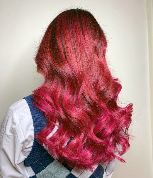 Excellent Girls Pink Hairstyles Design Ideas