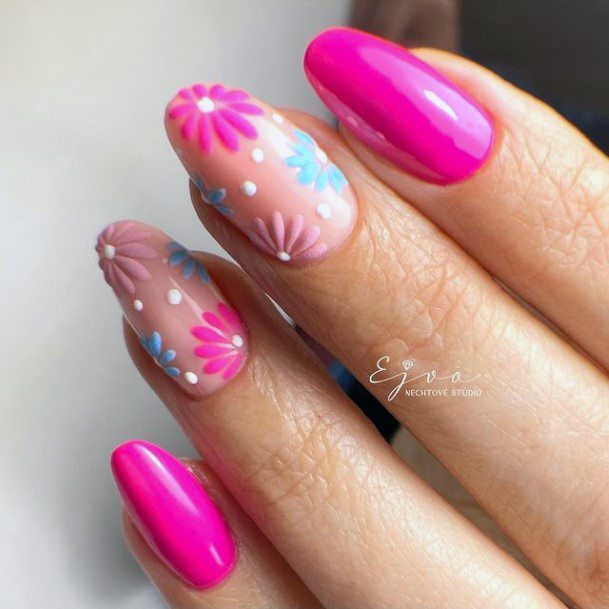 Excellent Girls Pink Nail Design Ideas