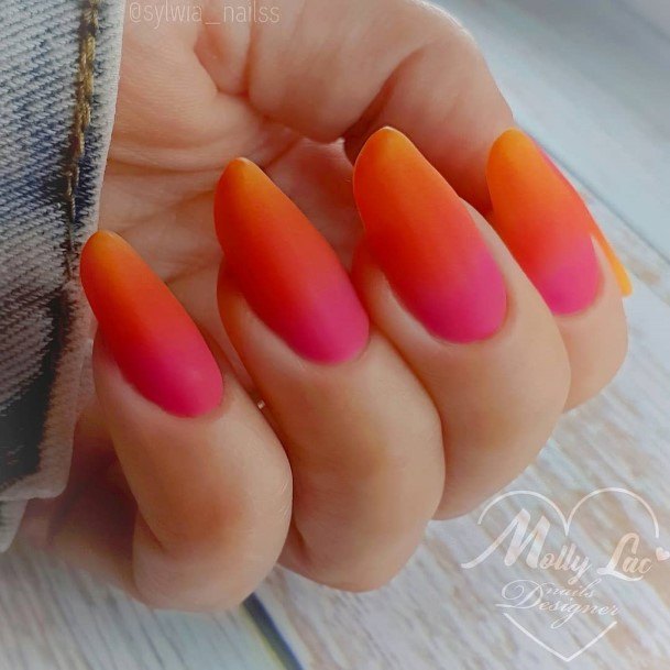 Excellent Girls Pink Ombre Nail Design Ideas