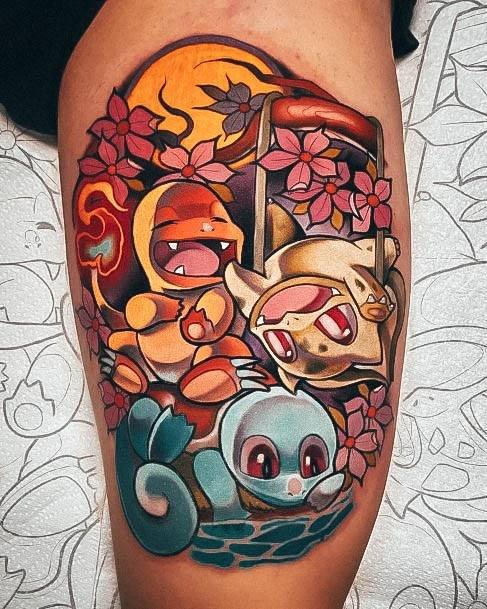 Excellent Girls Pokemon Tattoo Design Ideas