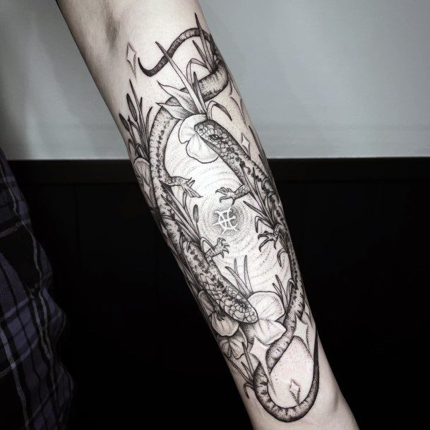 Excellent Girls Pond Tattoo Design Ideas