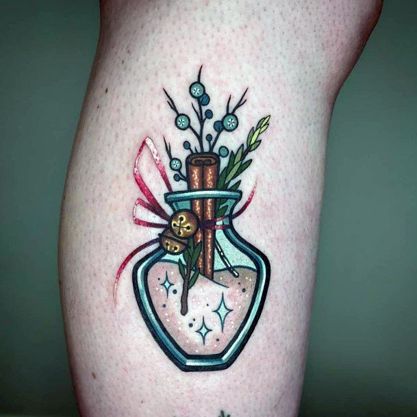 Excellent Girls Potion Tattoo Design Ideas
