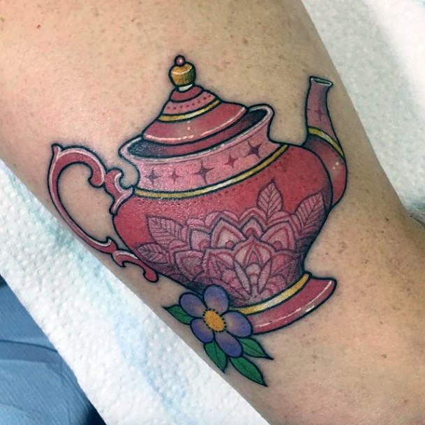 Excellent Girls Pottery Tattoo Design Ideas