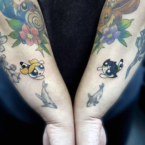 Excellent Girls Powerpuff Girls Buttercup Tattoo Design Ideas