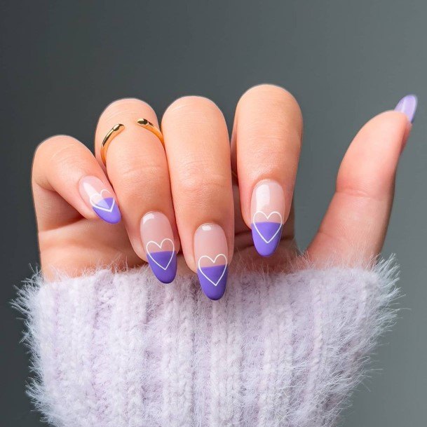 Excellent Girls Purple Nail Design Ideas