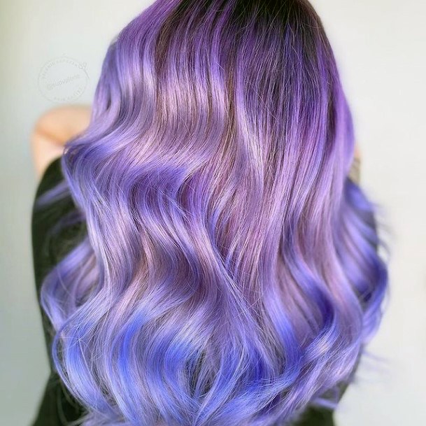 Excellent Girls Purple Ombre Hairstyles Design Ideas