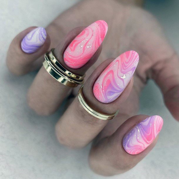 Excellent Girls Rose Pink Nail Design Ideas