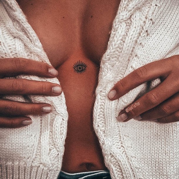 Excellent Girls Small Chest Tattoo Design Ideas