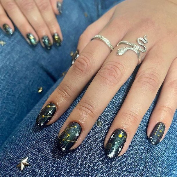 Excellent Girls Spooky Nail Design Ideas