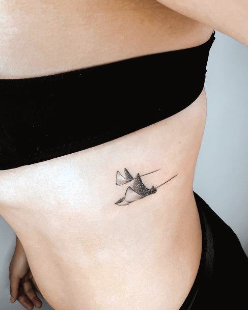 Excellent Girls Stingray Tattoo Design Ideas