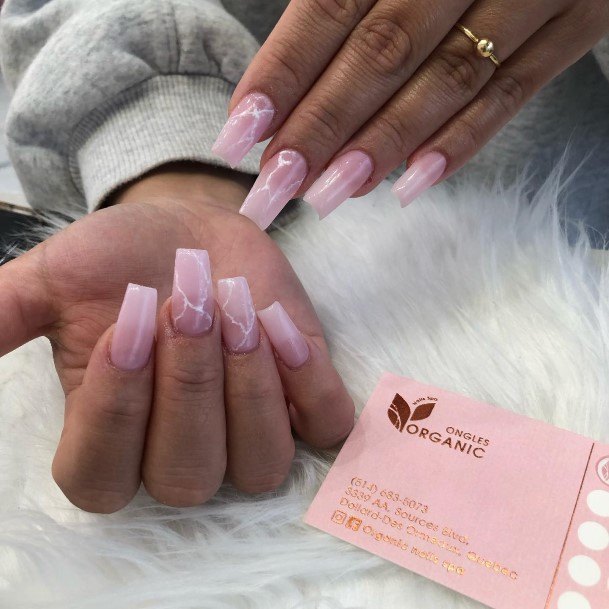 Excellent Girls Translucent Pink Nail Design Ideas