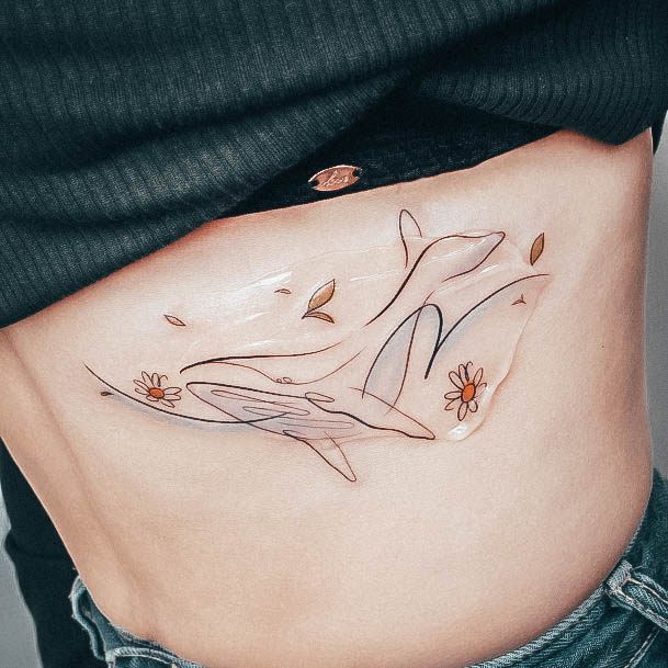 Excellent Girls Whale Tattoo Design Ideas