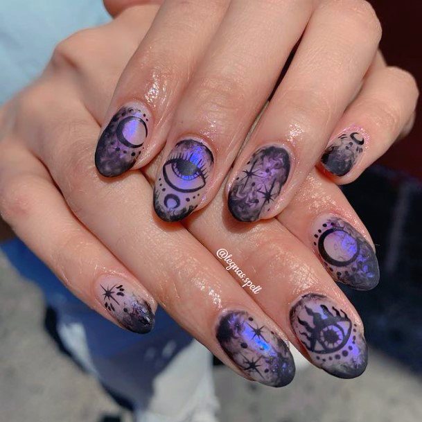 Excellent Girls Witch Nail Design Ideas