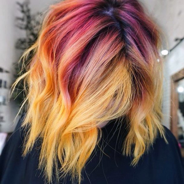 Excellent Girls Yellow Ombre Hairstyles Design Ideas