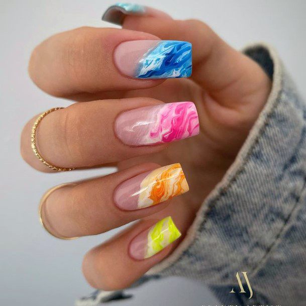 Excellent Girls Yellow Summer Nail Design Ideas