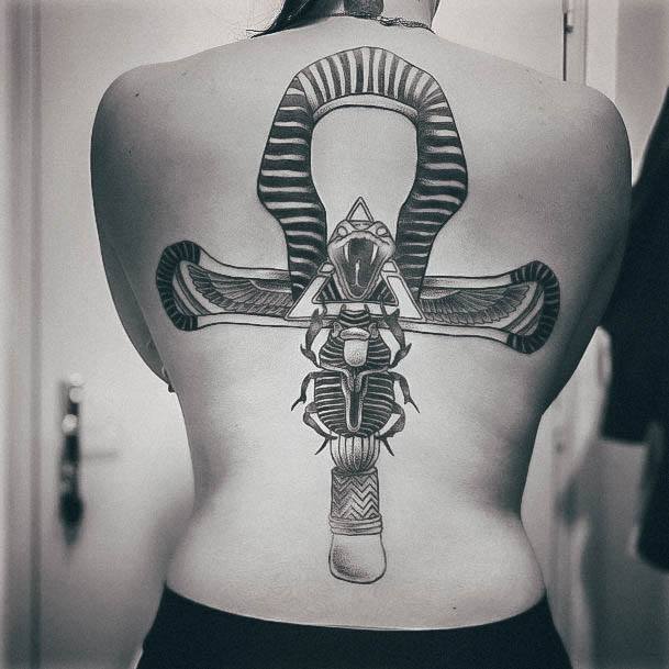 Exceptional Womens Ankh Tattoo Ideas