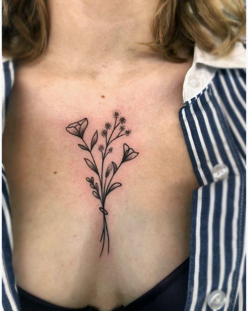 Exceptional Womens Babys Breath Tattoo Ideas