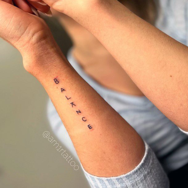 Exceptional Womens Balance Tattoo Ideas